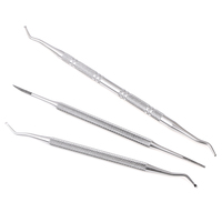 3 sztuk hak wrastające podwójne zakończone wrastające orteza na palec u nogi podnośnik plik Toe pielęgnacja paznokci Manicure Pedicure paznokcie czyste narzędzie do pielęgnacji stóp 2